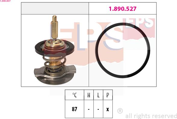 EPS 1.880.807 - Termostato, Refrigerante autozon.pro