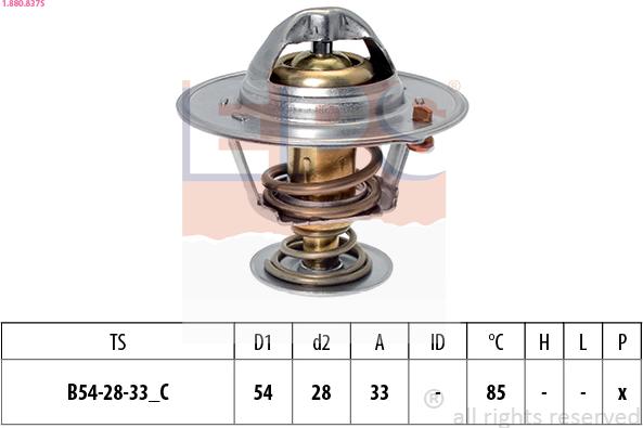 EPS 1.880.837S - Termostato, Refrigerante autozon.pro