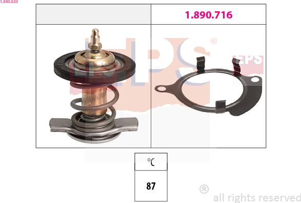 EPS 1.880.820 - Termostato, Refrigerante autozon.pro