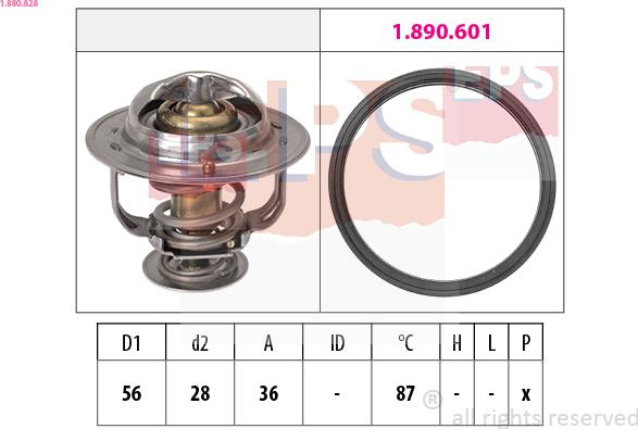 EPS 1.880.828 - Termostato, Refrigerante autozon.pro