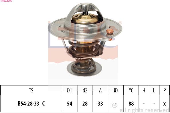 EPS 1.880.870S - Termostato, Refrigerante autozon.pro