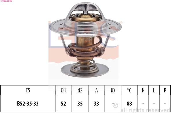 EPS 1.880.394S - Termostato, Refrigerante autozon.pro