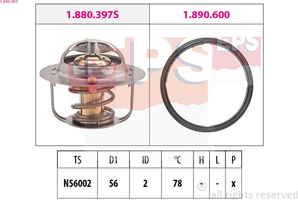 EPS 1.880.397 - Termostato, Refrigerante autozon.pro