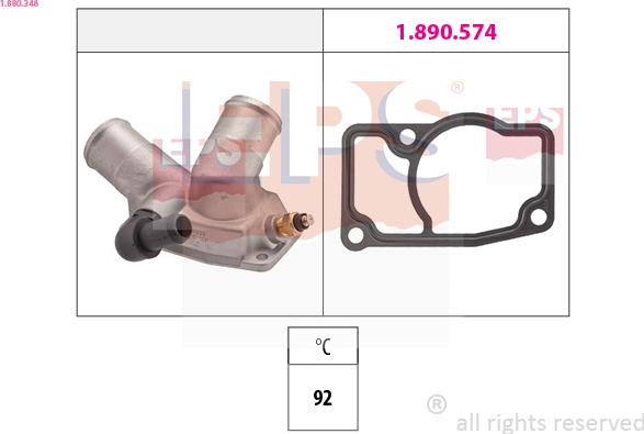 EPS 1.880.348 - Termostato, Refrigerante autozon.pro