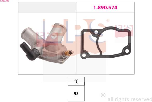 EPS 1.880.343 - Termostato, Refrigerante autozon.pro