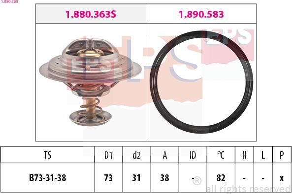 EPS 1.880.363 - Termostato, Refrigerante autozon.pro