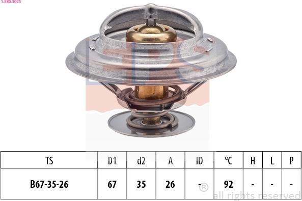 EPS 1.880.302S - Termostato, Refrigerante autozon.pro