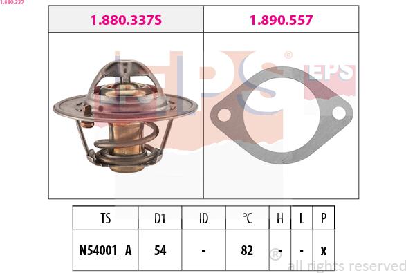 EPS 1.880.337 - Termostato, Refrigerante autozon.pro