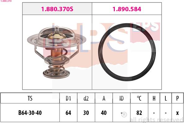 EPS 1.880.370 - Termostato, Refrigerante autozon.pro