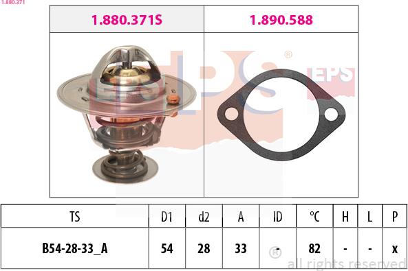 EPS 1.880.371 - Termostato, Refrigerante autozon.pro