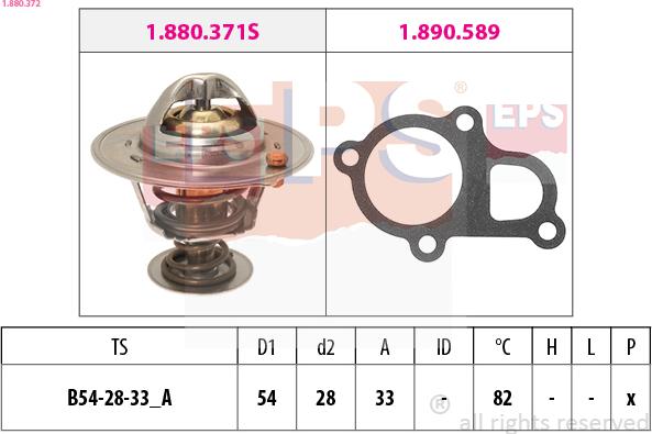 EPS 1.880.372 - Termostato, Refrigerante autozon.pro