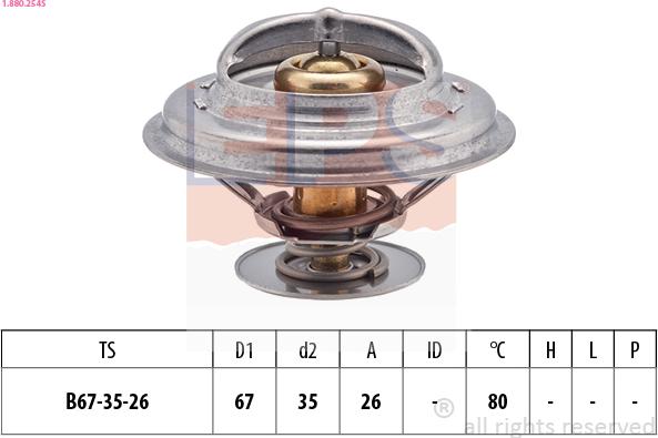 EPS 1.880.254S - Termostato, Refrigerante autozon.pro