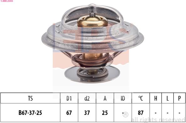 EPS 1.880.256S - Termostato, Refrigerante autozon.pro