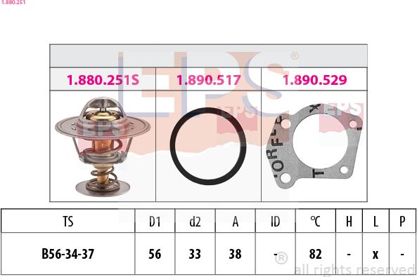EPS 1.880.251 - Termostato, Refrigerante autozon.pro
