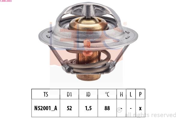 EPS 1.880.266S - Termostato, Refrigerante autozon.pro