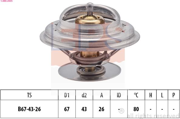 EPS 1.880.260S - Termostato, Refrigerante autozon.pro