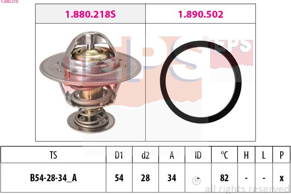 EPS 1.880.218 - Termostato, Refrigerante autozon.pro