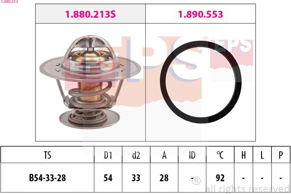 EPS 1.880.213 - Termostato, Refrigerante autozon.pro