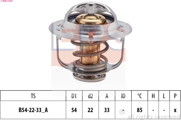 EPS 1.880.224S - Termostato, Refrigerante autozon.pro