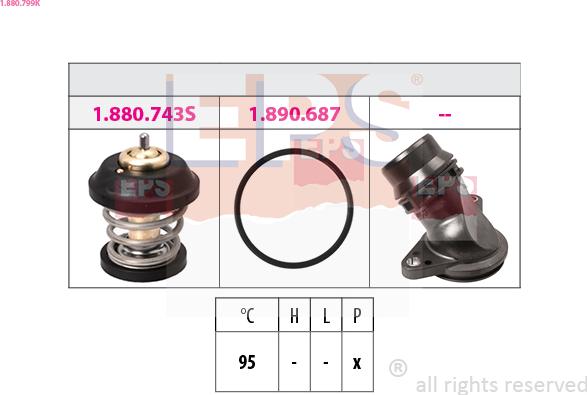 EPS 1.880.799K - Termostato, Refrigerante autozon.pro