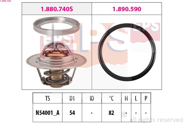 EPS 1.880.740 - Termostato, Refrigerante autozon.pro