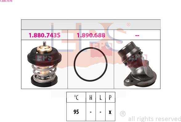 EPS 1.880.757K - Termostato, Refrigerante autozon.pro