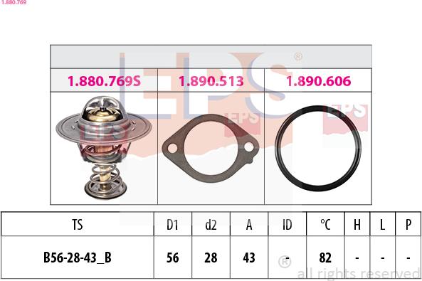 EPS 1.880.769 - Termostato, Refrigerante autozon.pro