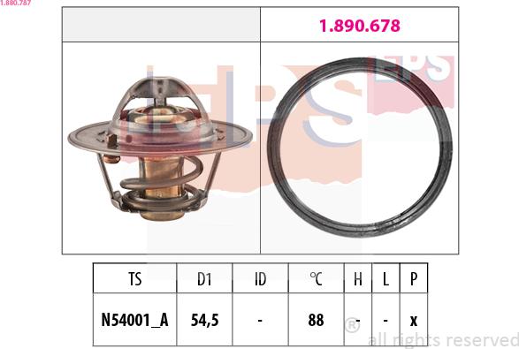 EPS 1.880.787 - Termostato, Refrigerante autozon.pro