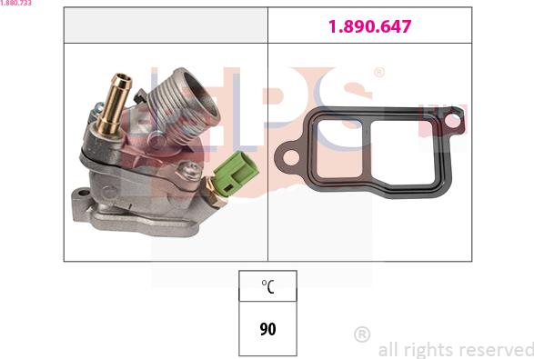 EPS 1.880.733 - Termostato, Refrigerante autozon.pro