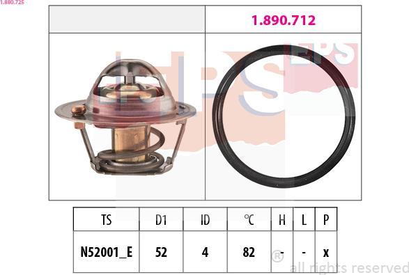 EPS 1.880.725 - Termostato, Refrigerante autozon.pro