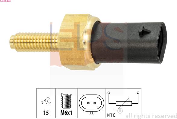 EPS 1.830.404 - Sensore, Temperatura refrigerante autozon.pro