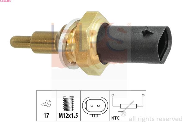 EPS 1.830.405 - Sensore, Temperatura refrigerante autozon.pro