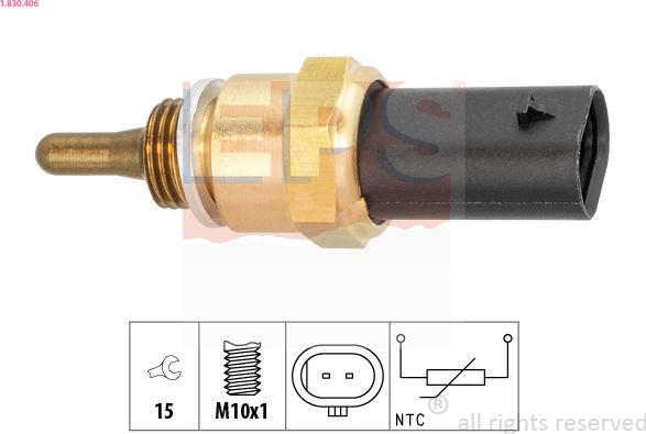 EPS 1.830.406 - Sensore, Temperatura olio autozon.pro