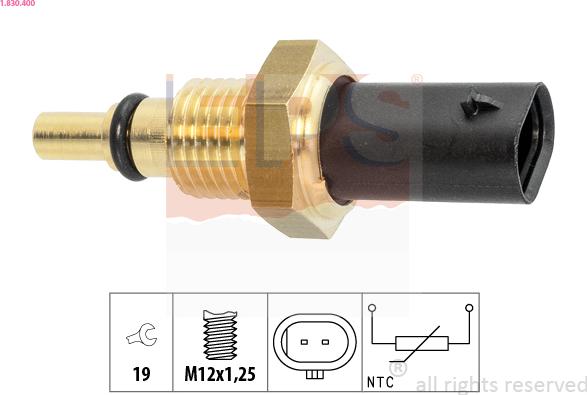 EPS 1.830.400 - Sensore, Temperatura olio autozon.pro