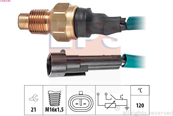 EPS 1.830.546 - Sensore, Temperatura refrigerante autozon.pro