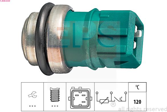 EPS 1.830.550 - Sensore, Temperatura refrigerante autozon.pro