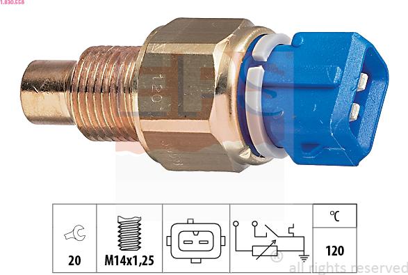 EPS 1.830.558 - Sensore, Temperatura refrigerante autozon.pro