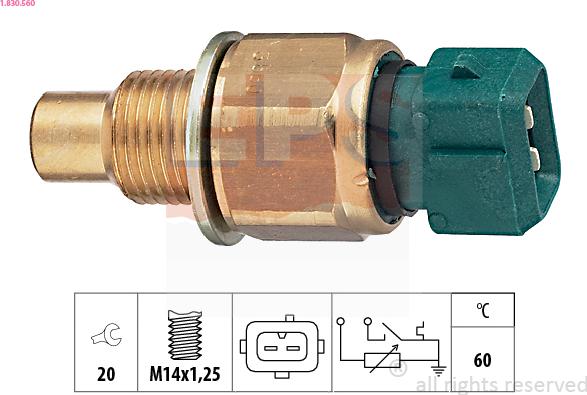 EPS 1.830.560 - Sensore, Temperatura refrigerante autozon.pro