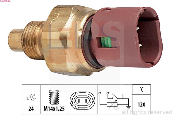 EPS 1.830.522 - Sensore, Temperatura refrigerante autozon.pro