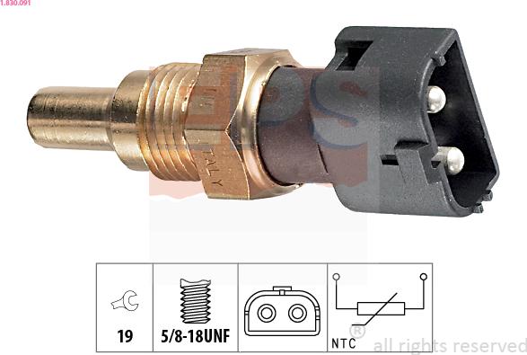 EPS 1.830.091 - Sensore, Temperatura refrigerante autozon.pro