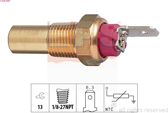 EPS 1.830.069 - Sensore, Temperatura refrigerante autozon.pro