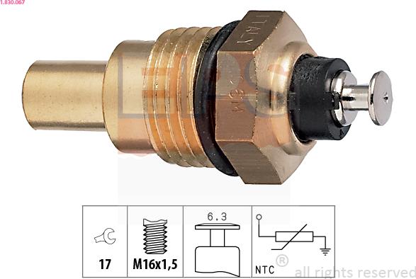 EPS 1.830.067 - Sensore, Temperatura refrigerante autozon.pro