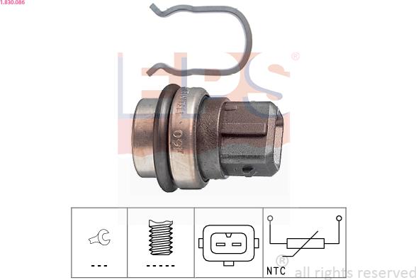 EPS 1.830.086 - Sensore, Temperatura refrigerante autozon.pro