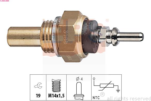 EPS 1.830.088 - Sensore, Temperatura refrigerante autozon.pro