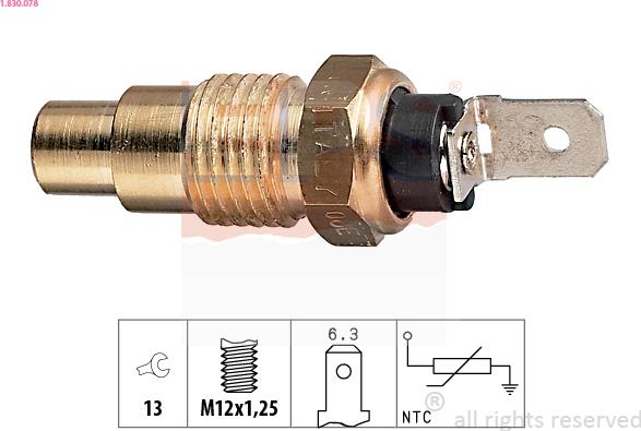 EPS 1.830.078 - Sensore, Temperatura refrigerante autozon.pro