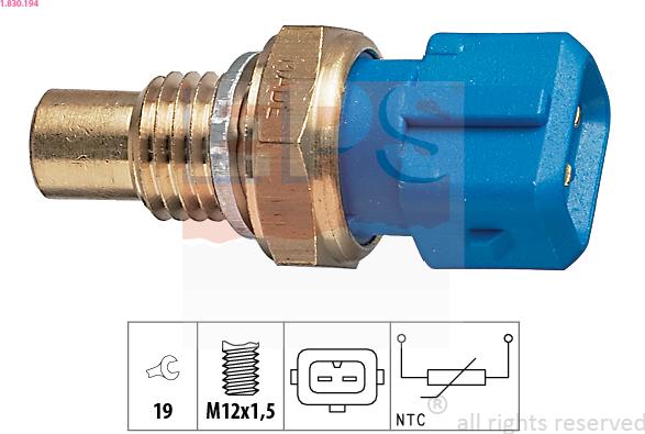 EPS 1.830.194 - Sensore, Temperatura refrigerante autozon.pro