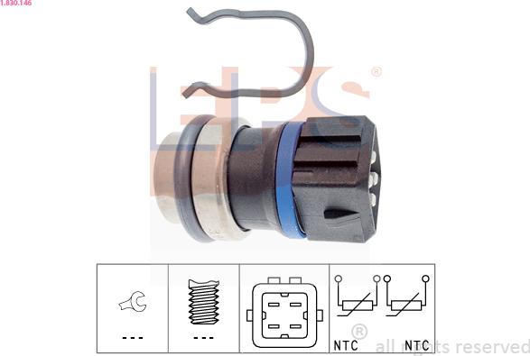 EPS 1.830.146 - Sensore, Temperatura refrigerante autozon.pro