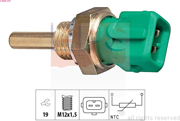 EPS 1.830.147 - Sensore, Temperatura refrigerante autozon.pro