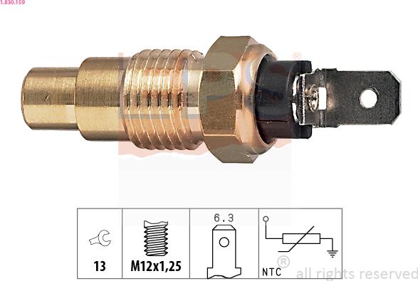 EPS 1.830.159 - Sensore, Temperatura refrigerante autozon.pro