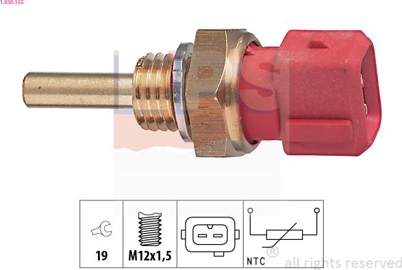 EPS 1.830.155 - Sensore, Temperatura refrigerante autozon.pro